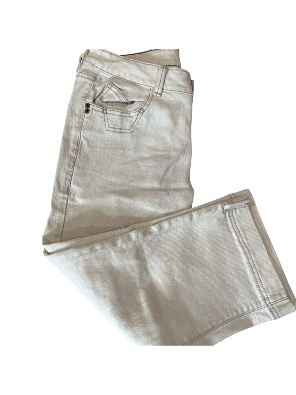 DKNY Jeans White Denim Pants Size 10